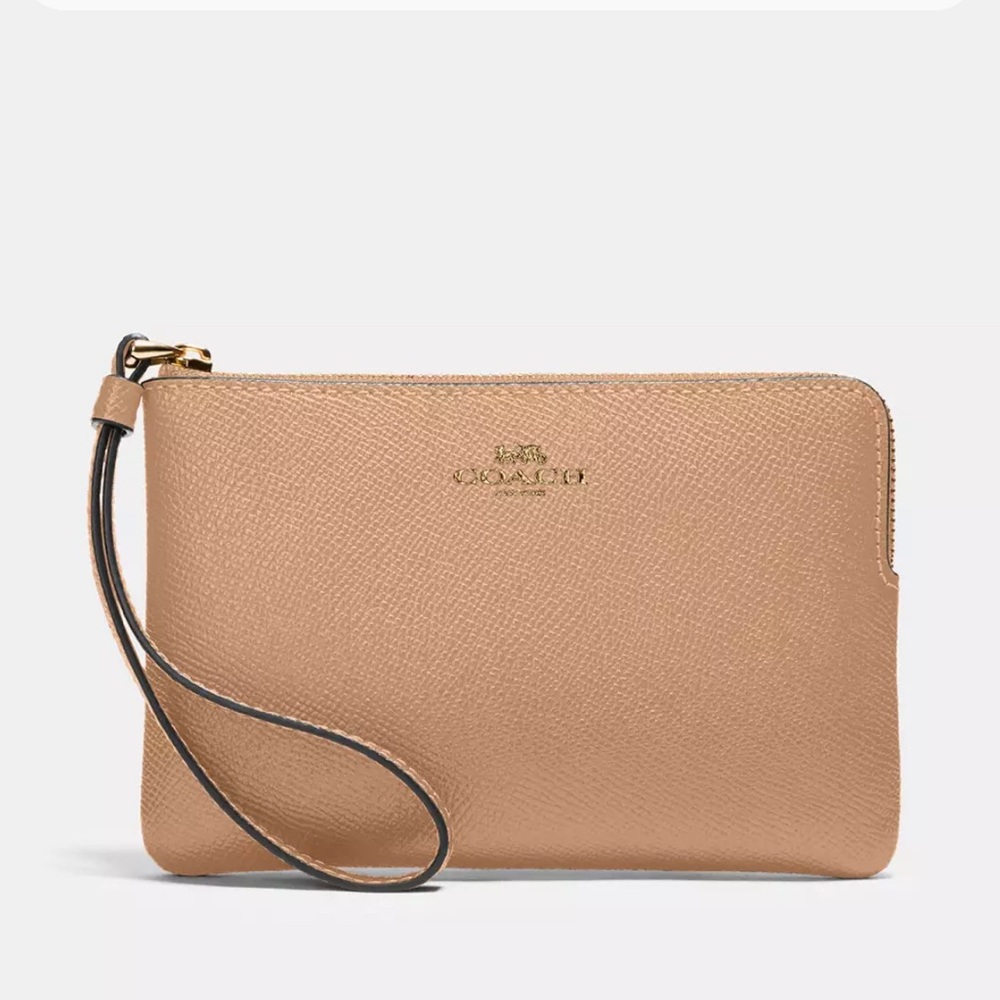 Women’s Coach taupe Wristlet